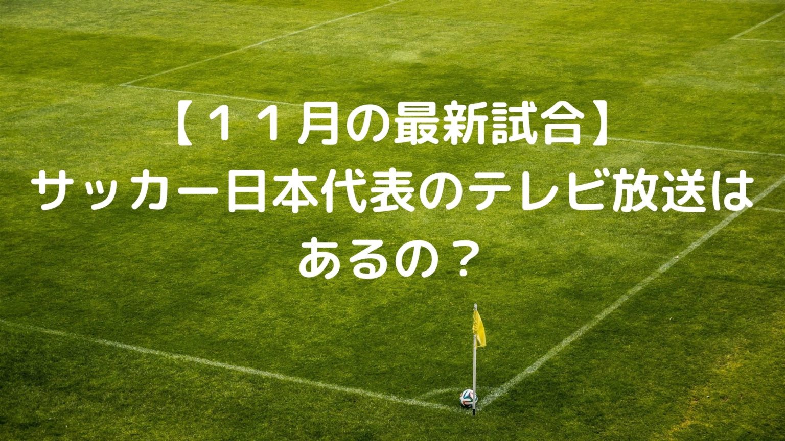１１月の最新試合 サッカー日本代表のテレビ放送はあるの サッカーぶんがく