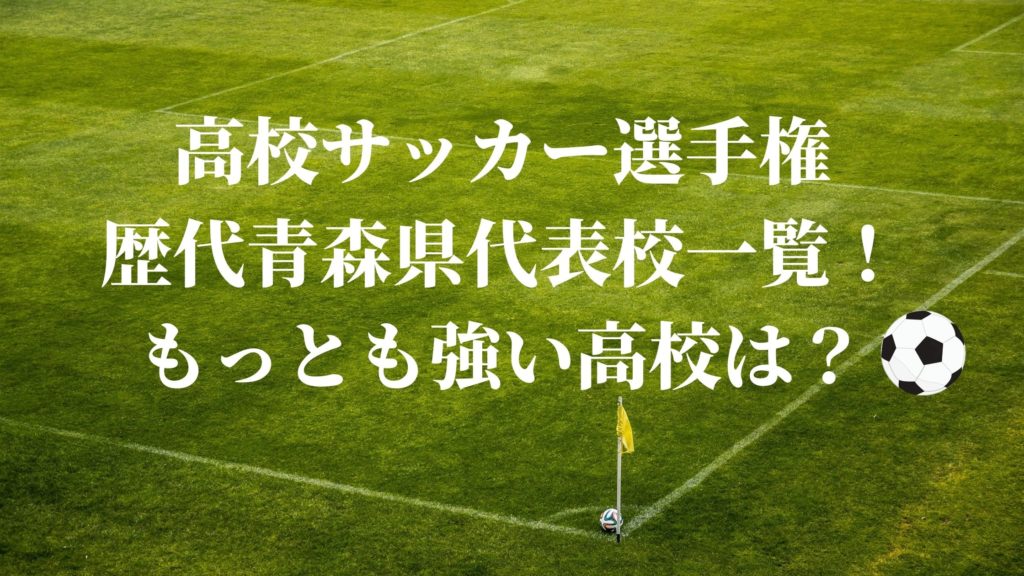 高校サッカー選手権 歴代青森県代表校一覧 もっとも強い高校は サッカーぶんがく